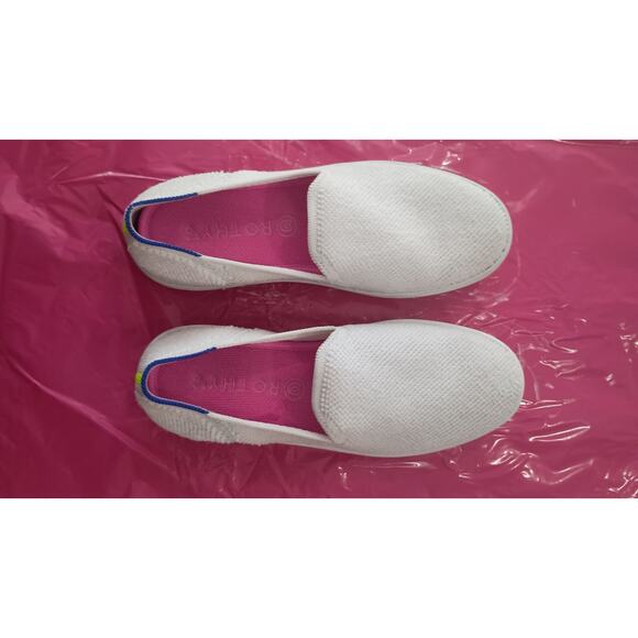 Rothy's white Terry cloth casual slip ons women size 7. Basic minimalist comfort - Picture 7 of 8